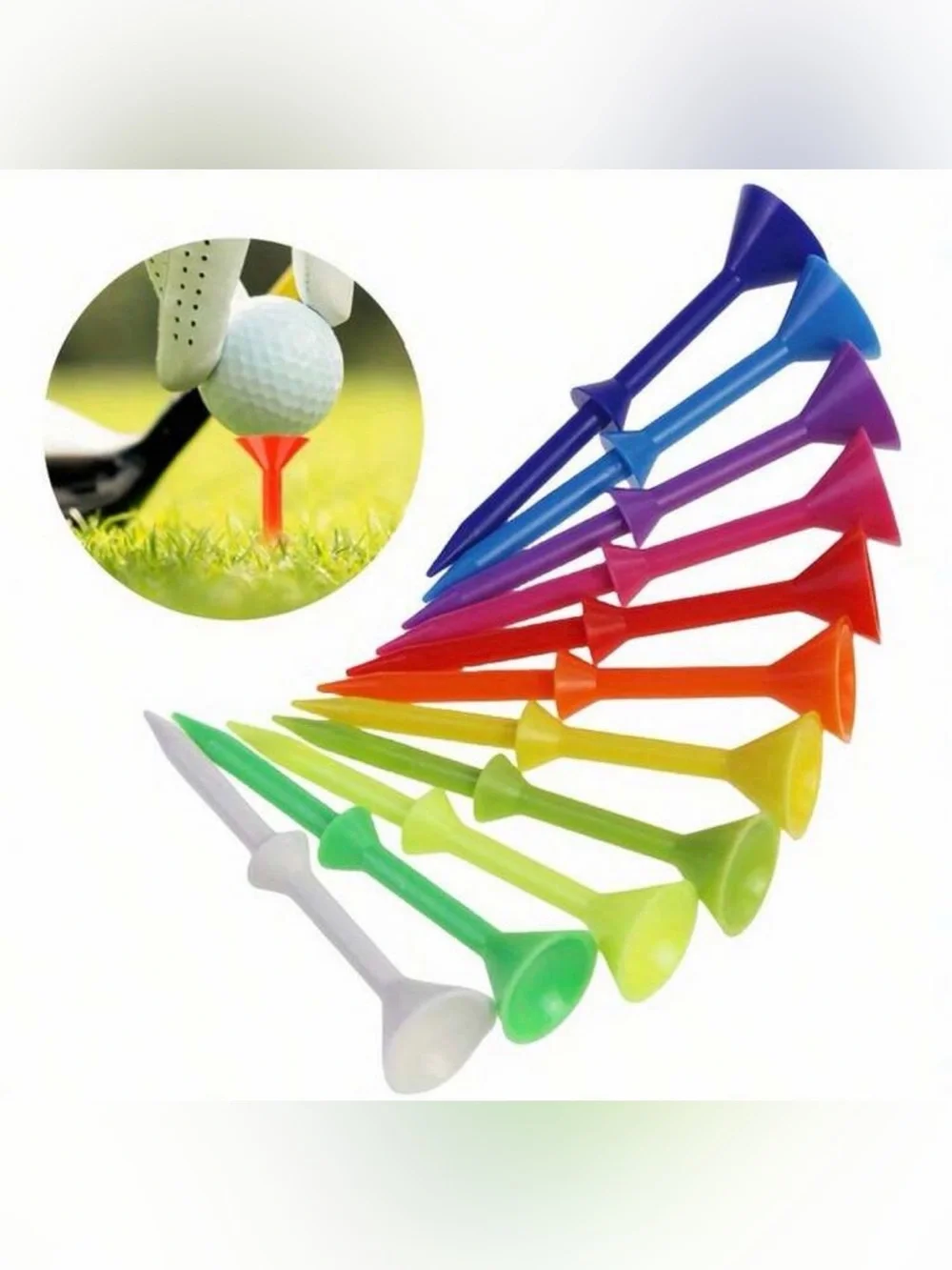 Colorful Golf Tees - Multi Color Pack by